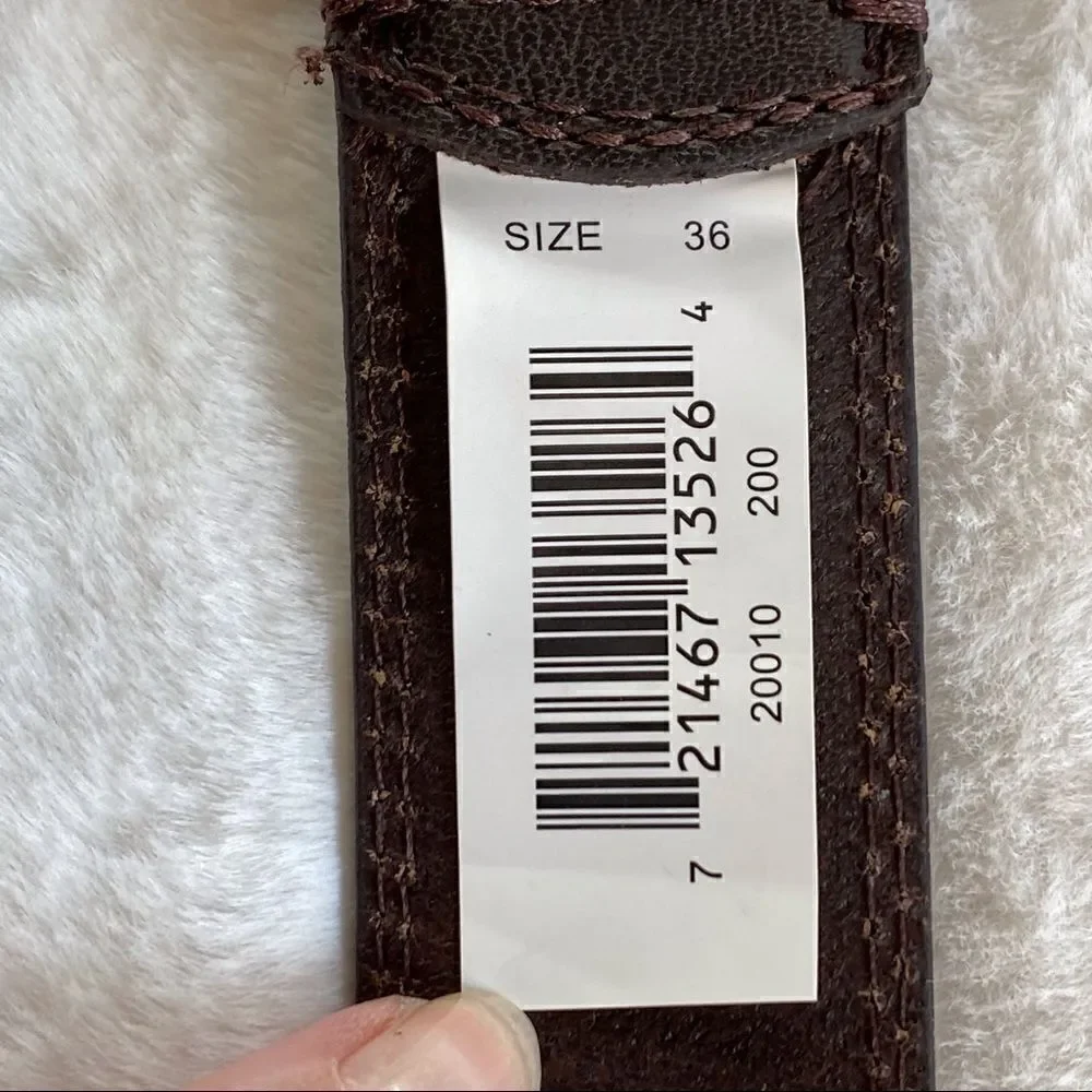 Realtree Brown Leather Belt Size 36